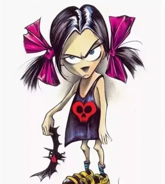 Злая девочка из мультика