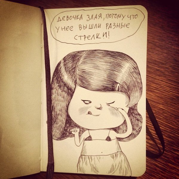 Добрая и злая девочка рисунок