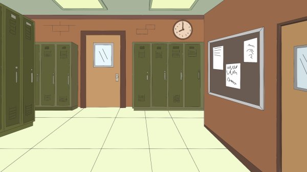 Коридор школы Южный парк