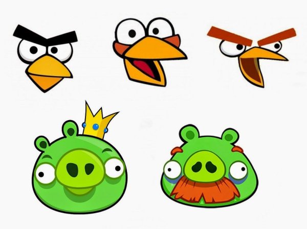 Персонажи из Angry Birds