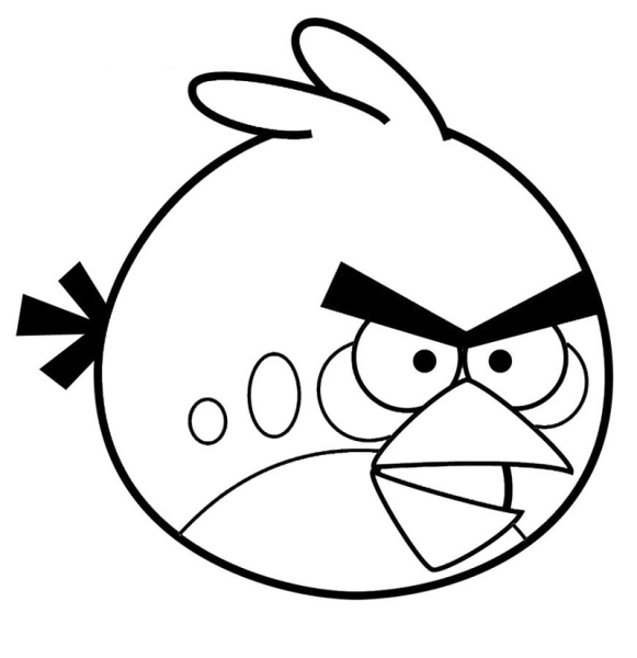 Энгри бердз раскраска для детей