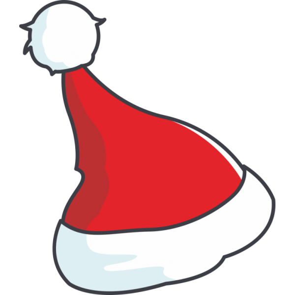 Новогодняя шапка вектор