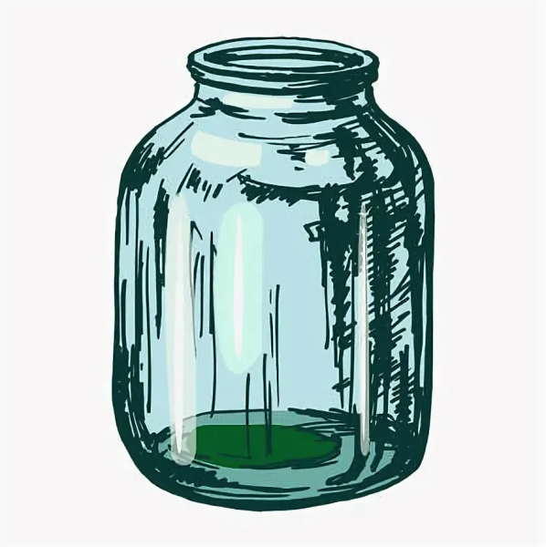 Нарисованная стеклянная банка 3л