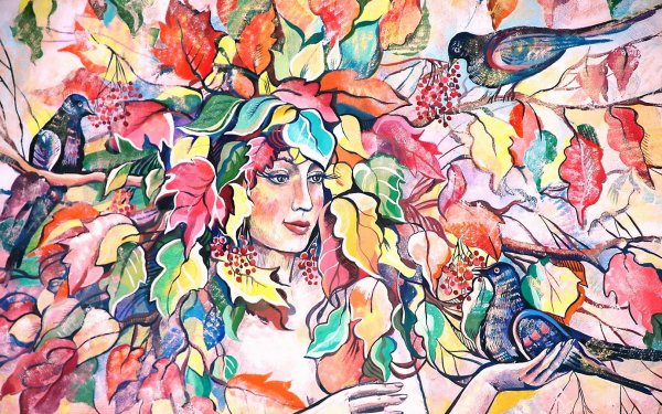 Намаконова Евгения декоративный портрет