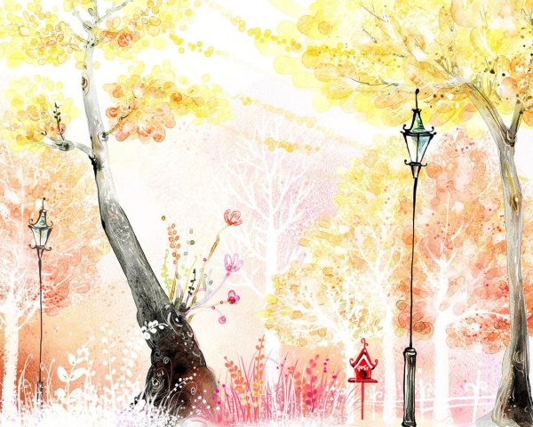 Краски осени рисунок