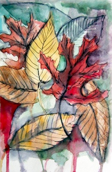 Стилизованные осенние листья