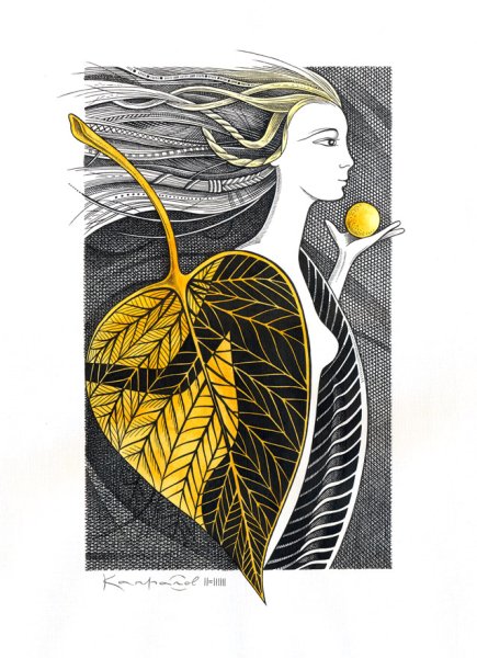 Образ осени в графике