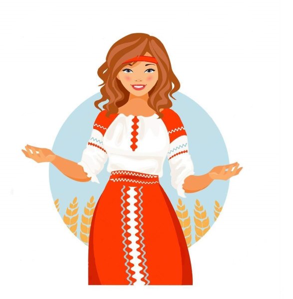 Русская красавица рисунок