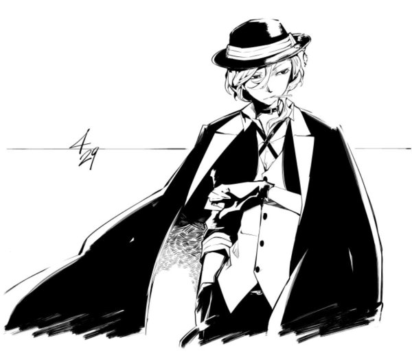 Раскраски аниме Чуя Накахара