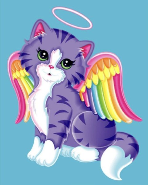 Радужные котики мультяшные