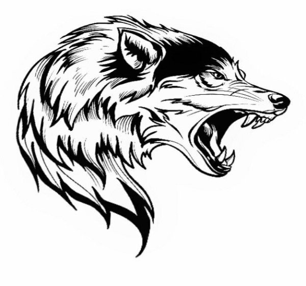 Волк оскал трайбл