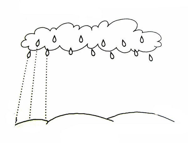 Раскраска дождик