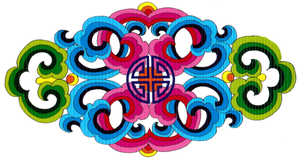 Бурятский орнамент Хамар угалза