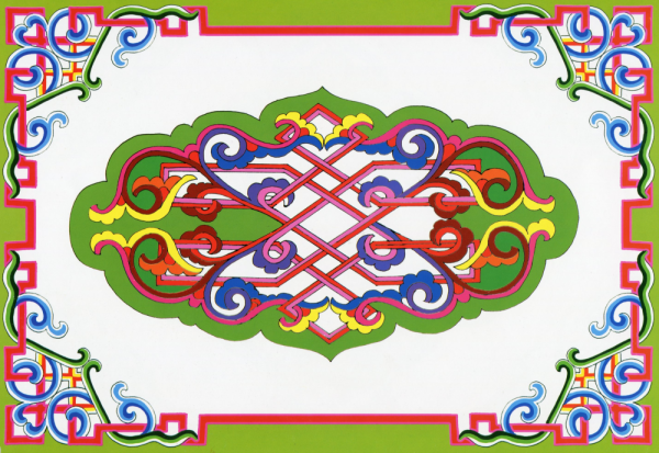 Бурятский молоточный орнамент