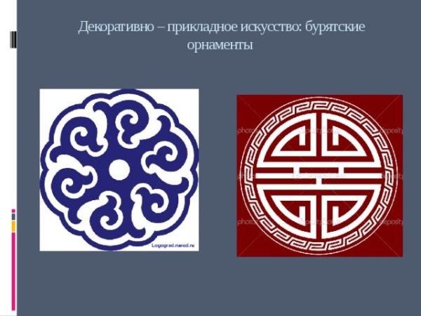 Геометрический орнамент в бурятском костюме