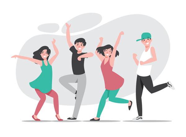 Танцующие люди