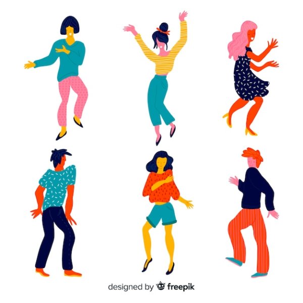 Танцующие люди вектор