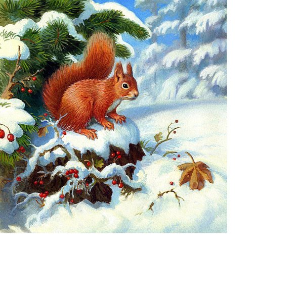 Зимние сказочные животные