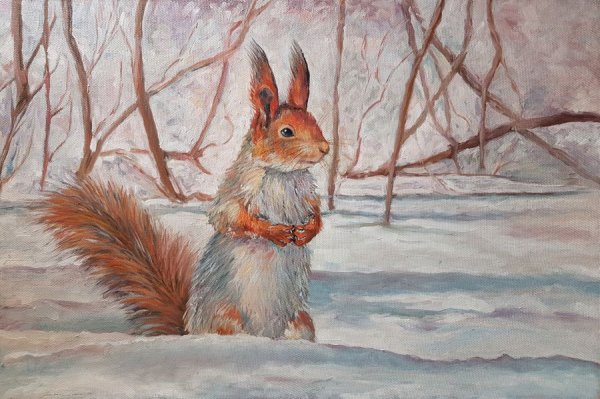 Белка живопись