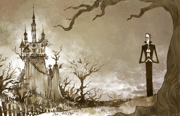 Замок вампира арт
