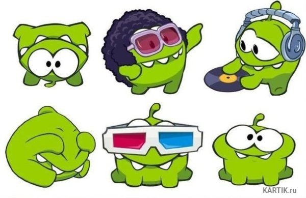 Ам Ням рисунок для срисовки