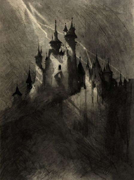 Замок Дракулы иллюстрация