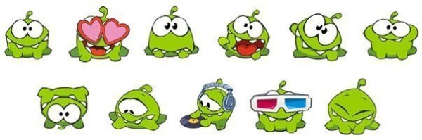 Ам Ням рисунок для срисовки