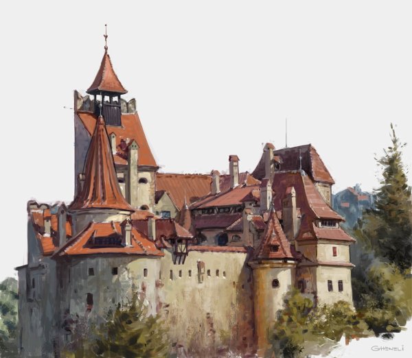 Замок Влада Цепеша в Румынии план