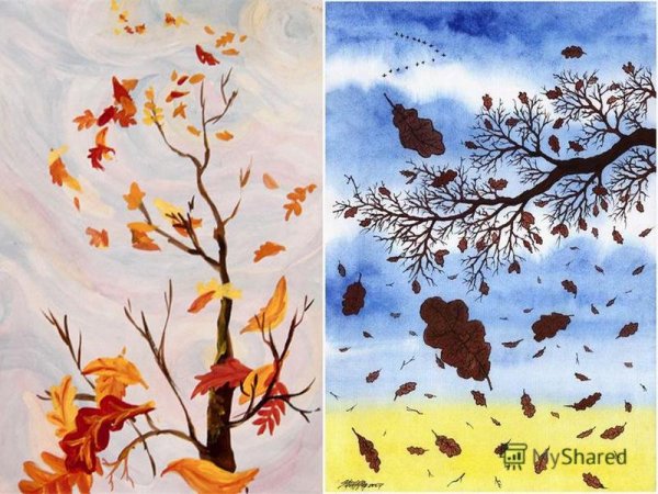 Рисунок на тему краски осени
