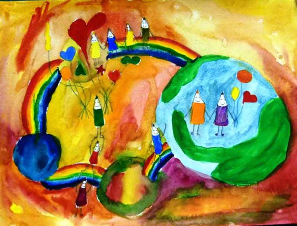Разноцветная Планета конкурс рисунка