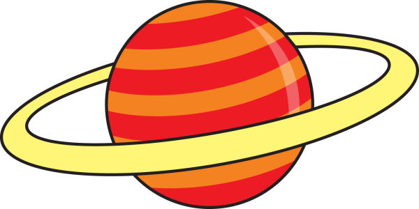 Планета Сатурн мультяшная