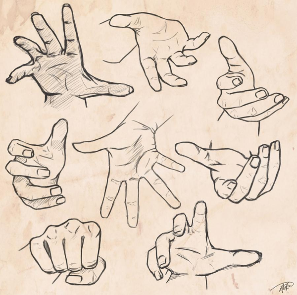 Рука в перспективе