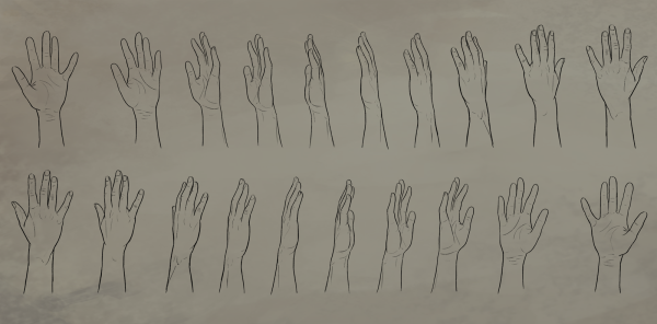 Прямая ладонь референс