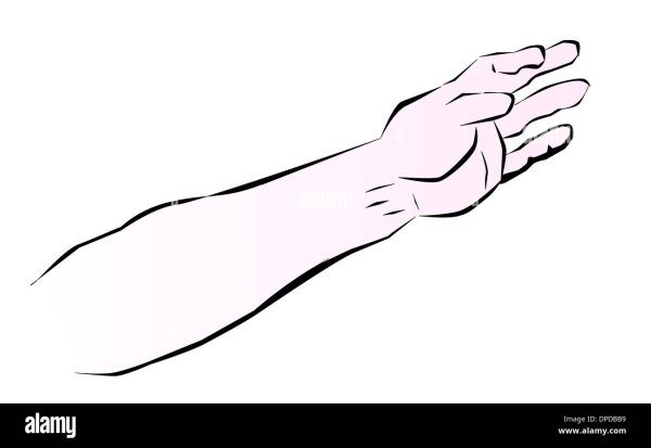 Вытянутая рука человека