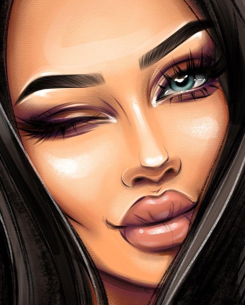 Брови мультяшные