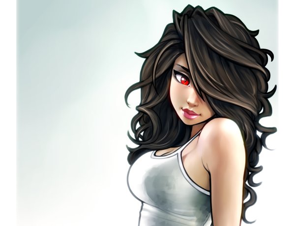 Мультяшная девушка