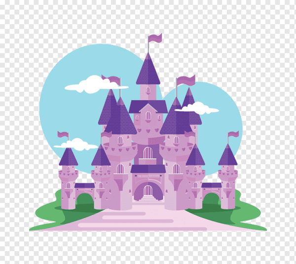 Замок принцессы вектор