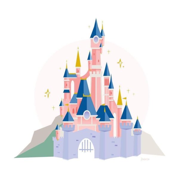 Рисуем замок принцессы