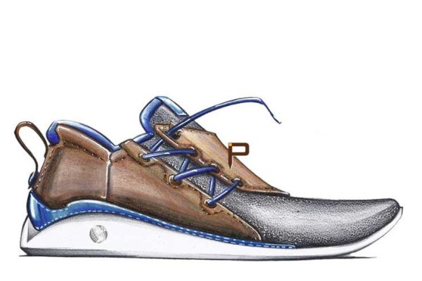Эскиз обуви мужской