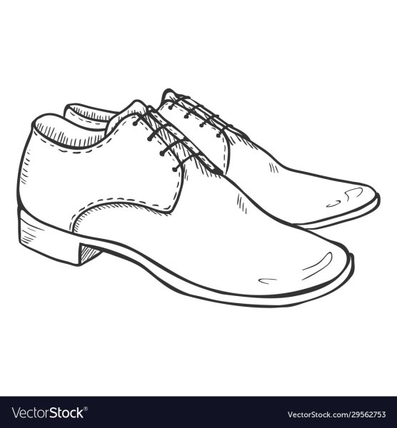 Раскраска туфли мужские