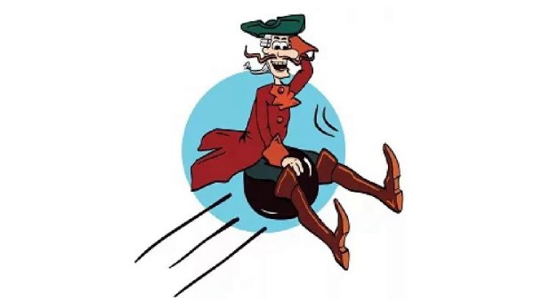 Барон Мюнхгаузен на ядре