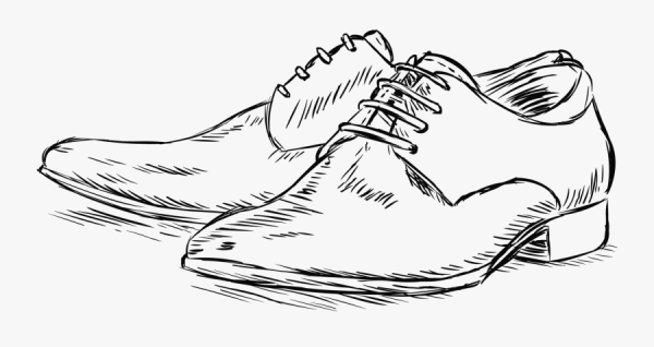 Эскиз мужских ботинок