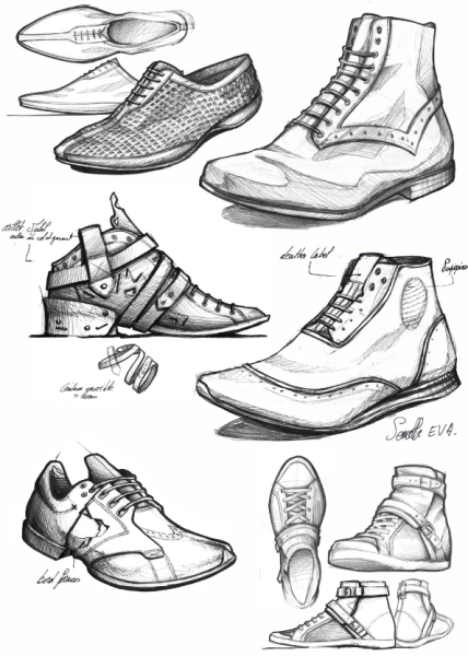 Эскиз ботинок