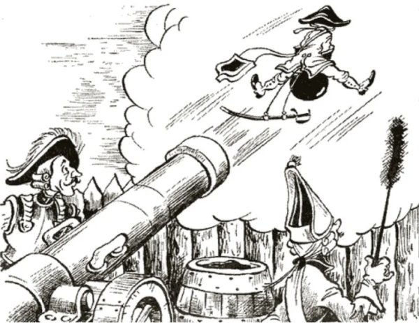 Барон Мюнхгаузен пушка