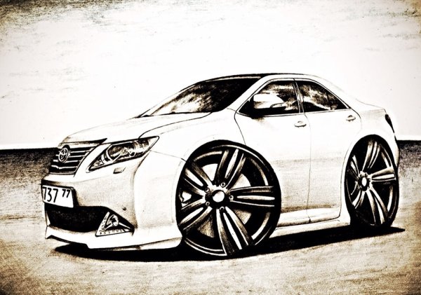 Toyota Camry v50 рисунок