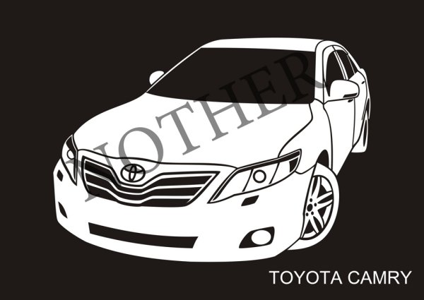 Toyota Camry v50 рисунок