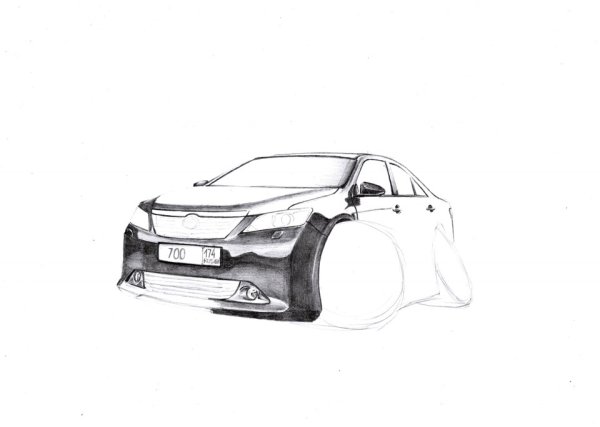 Раскраска Тойота Королла е120