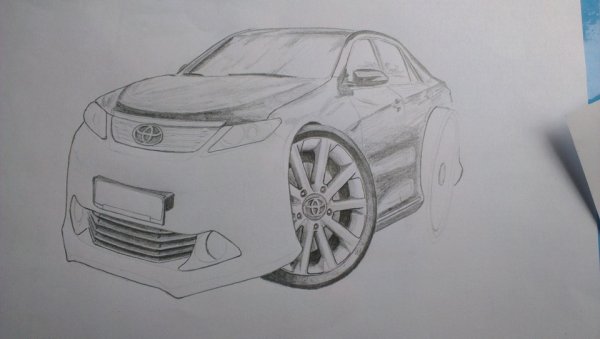 Toyota Camry 40 drawing