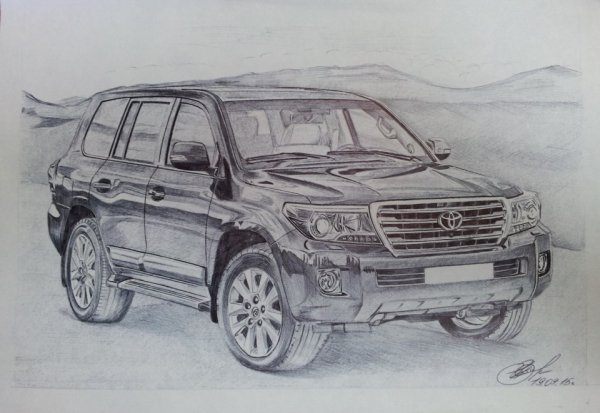 Toyota Land Cruiser 200 вектор