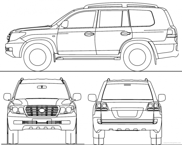 Toyota Land Cruiser 200 вектор